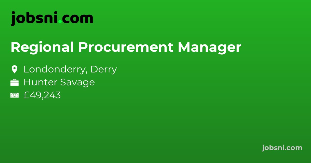 Regional Procurement Manager