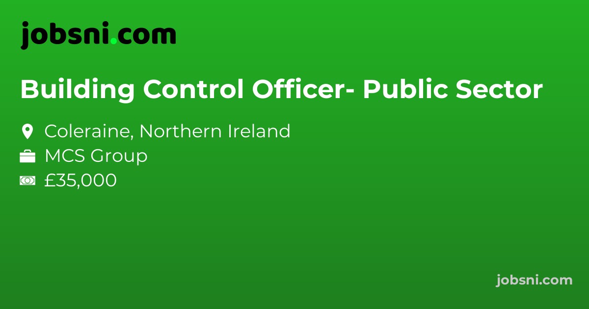 Building Control Officer- Public Sector