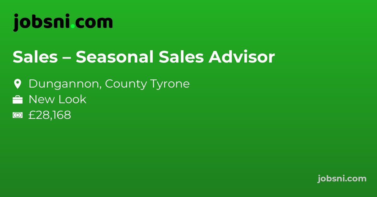 Sales – Seasonal Sales Advisor