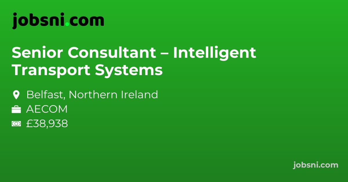 Senior Consultant – Intelligent Transport Systems