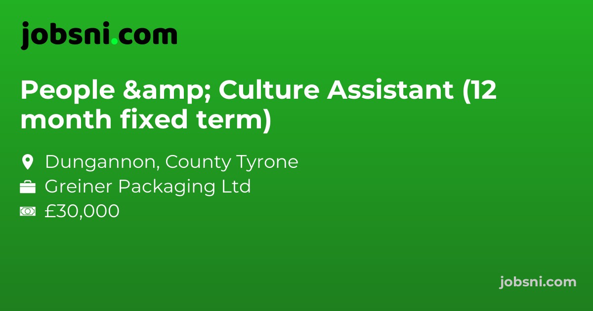 People & Culture Assistant (12 month fixed term)