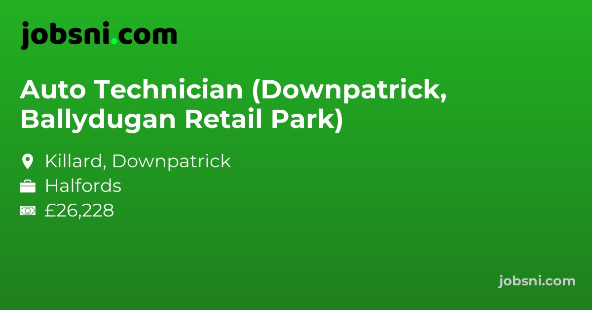 Auto Technician (Downpatrick, Ballydugan Retail Park)