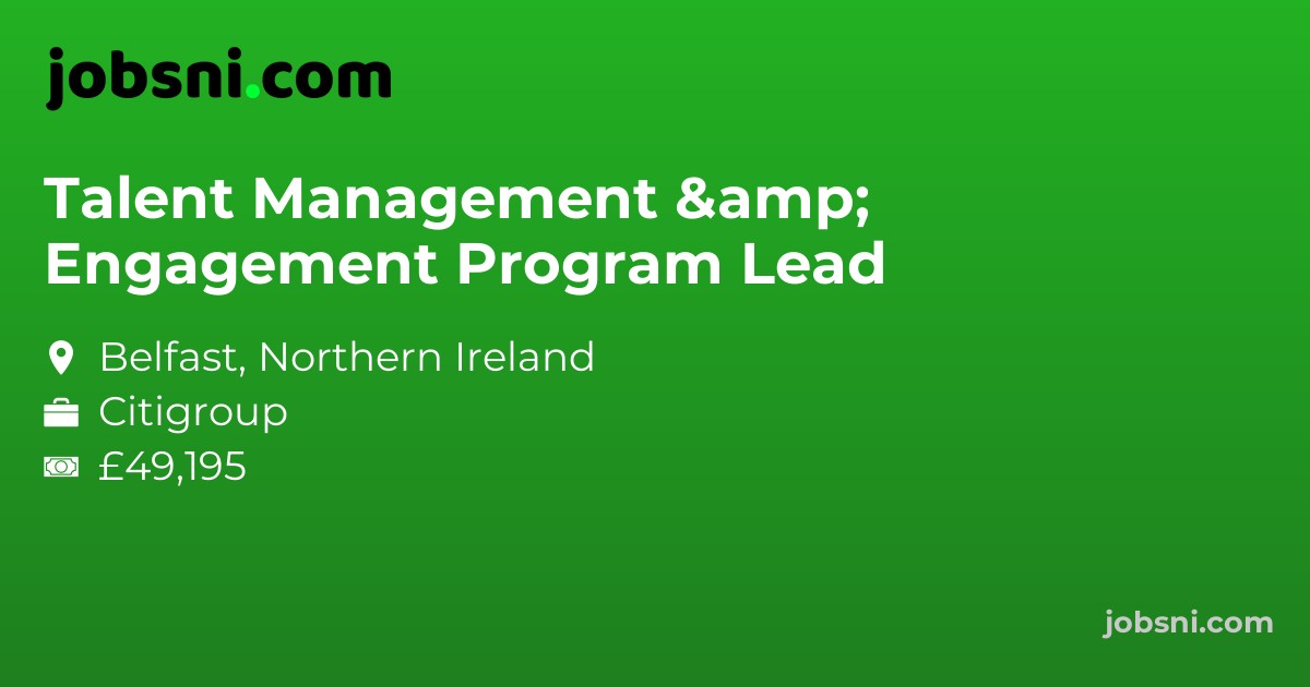 Talent Management & Engagement Program Lead