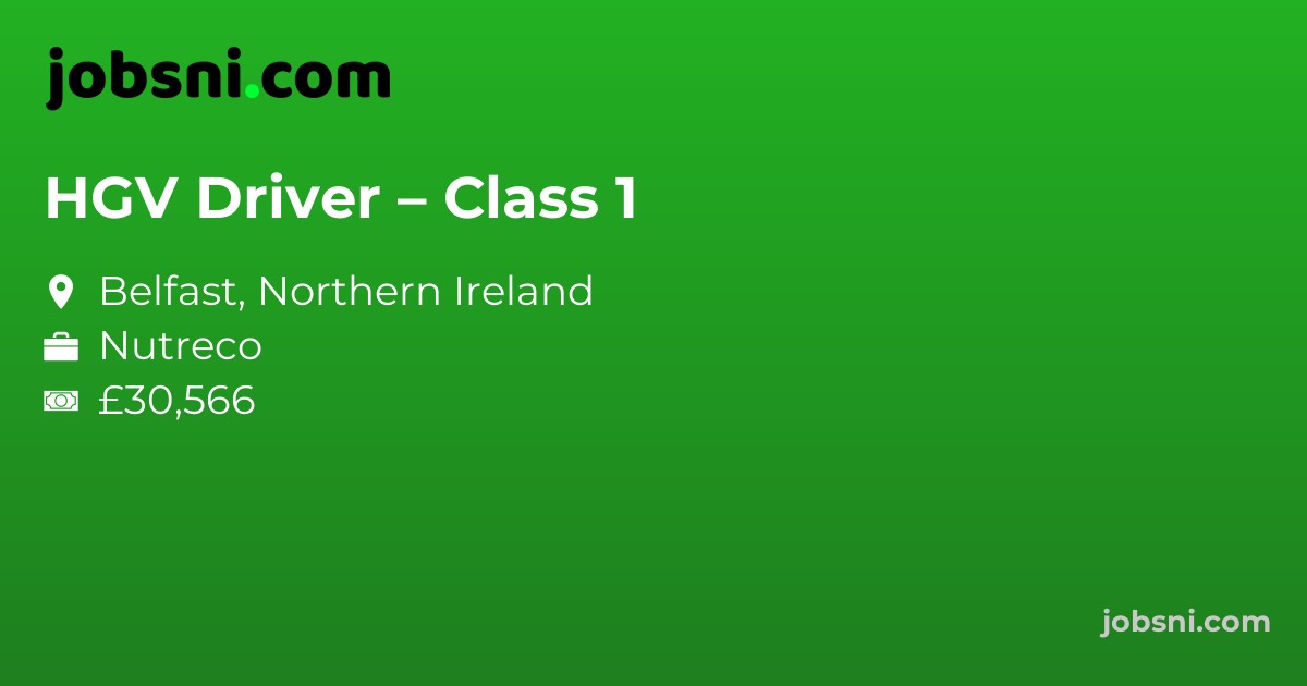 HGV Driver – Class 1