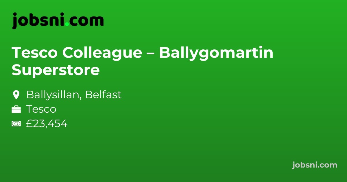 Tesco Colleague – Ballygomartin Superstore
