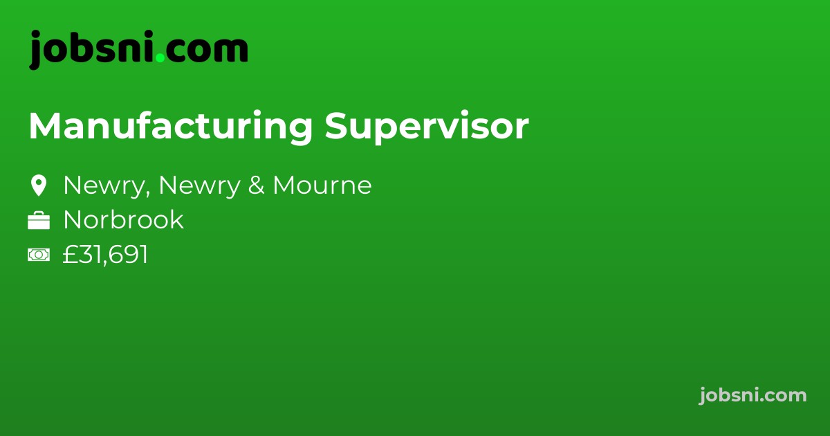 Manufacturing Supervisor