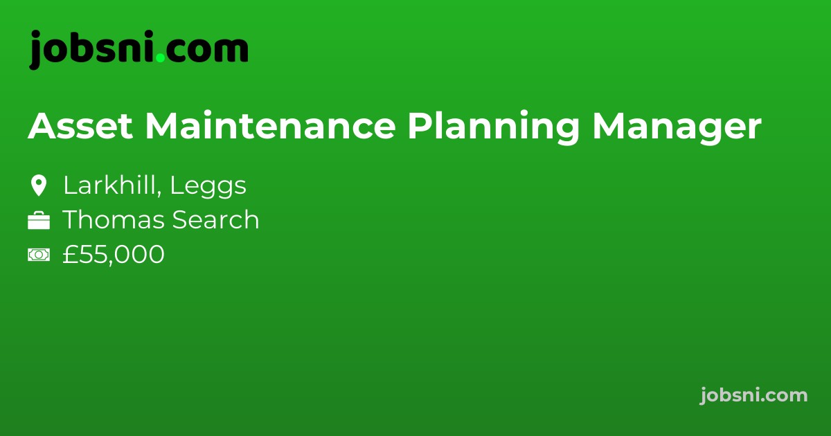 Asset Maintenance Planning Manager