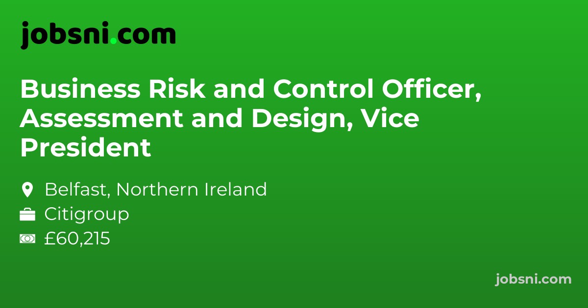 Business Risk and Control Officer, Assessment and Design, Vice President