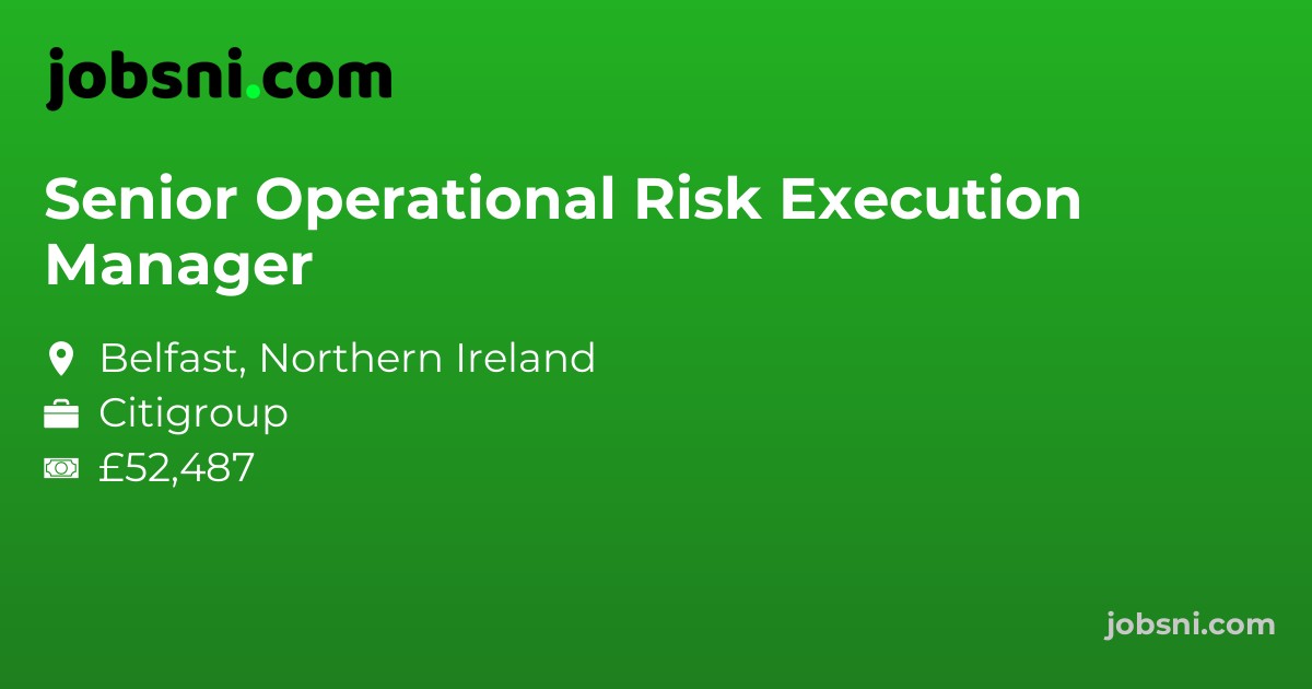 Senior Operational Risk Execution Manager