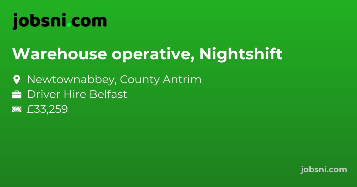 Warehouse operative, Nightshift