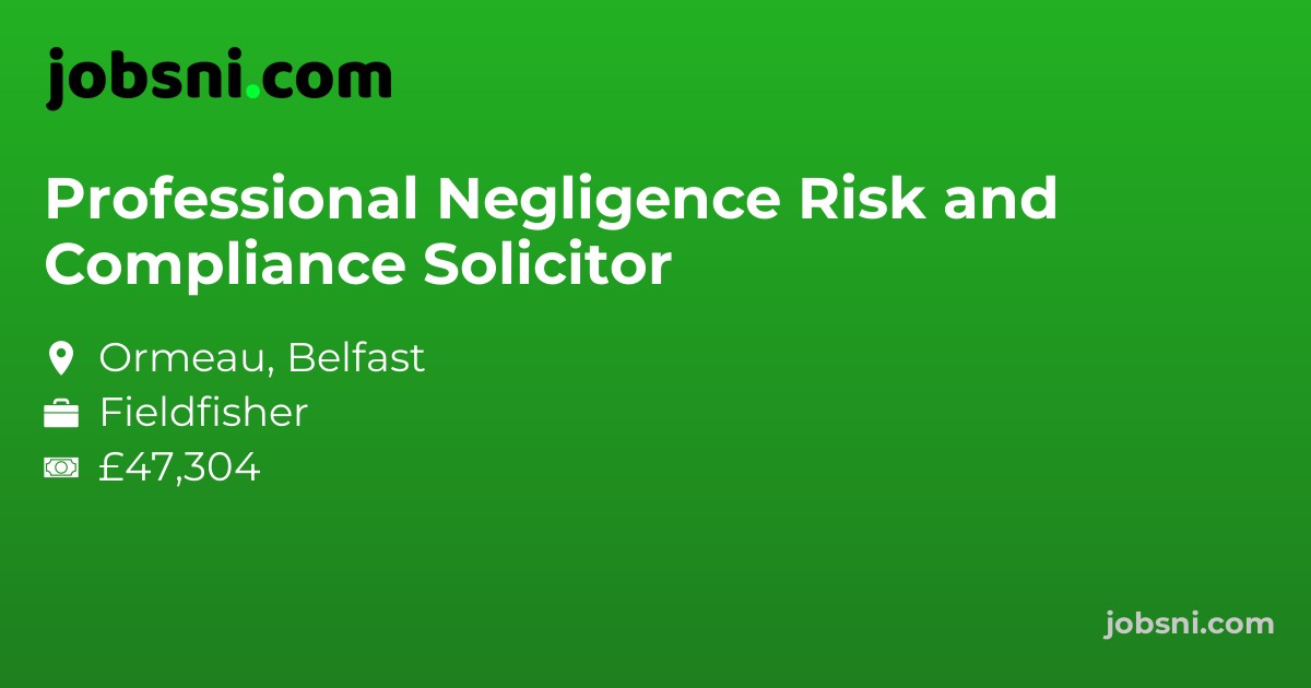 Professional Negligence Risk and Compliance Solicitor