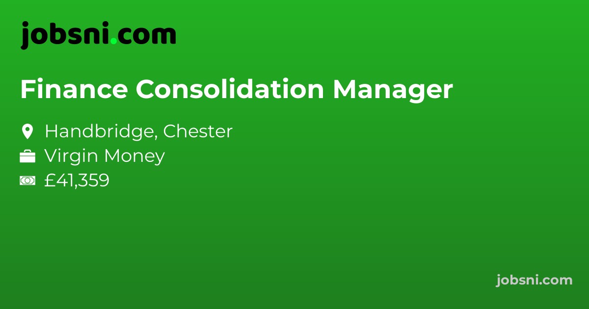Finance Consolidation Manager