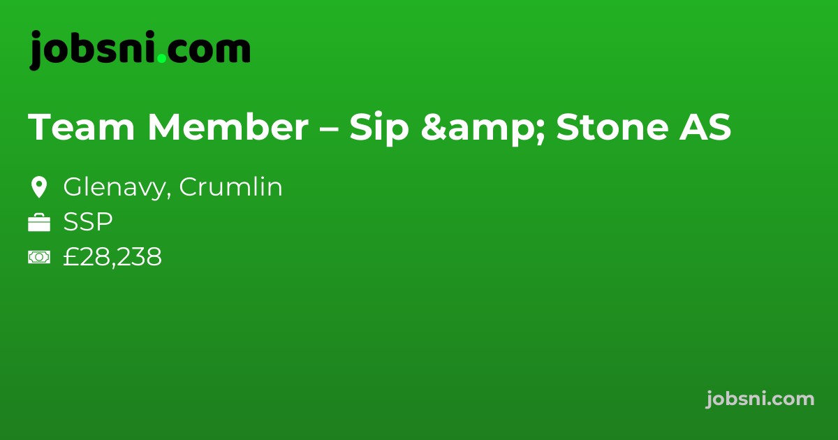 Team Member – Sip & Stone AS