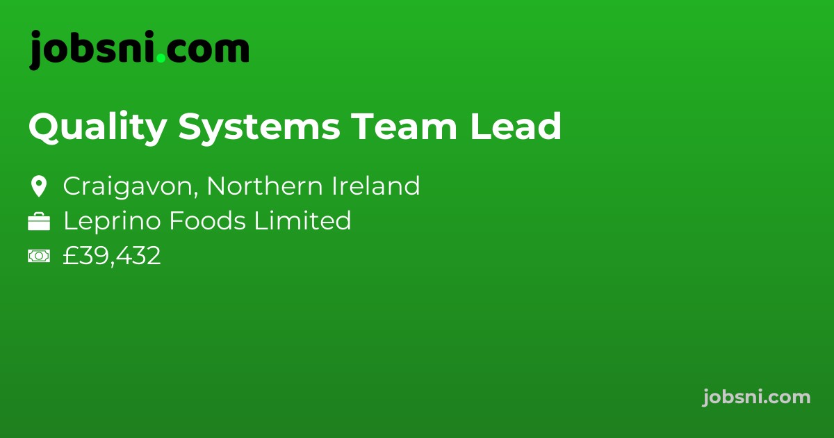 Quality Systems Team Lead