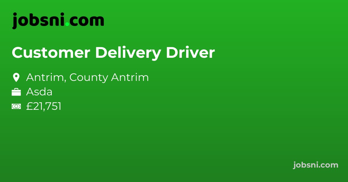Customer Delivery Driver