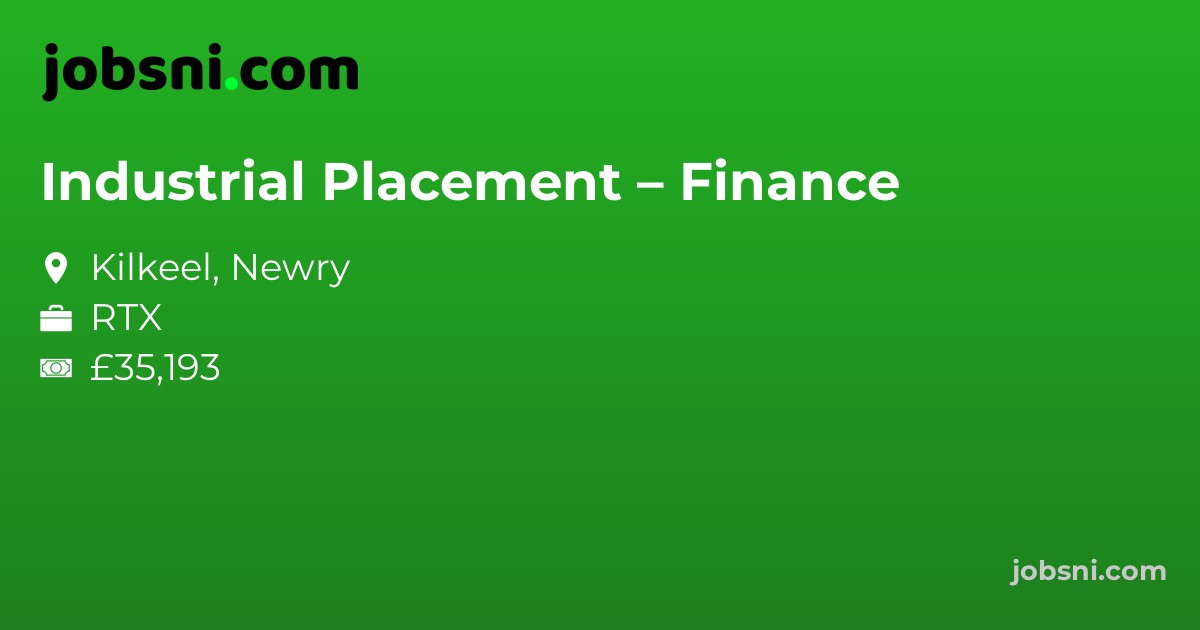 Industrial Placement – Finance