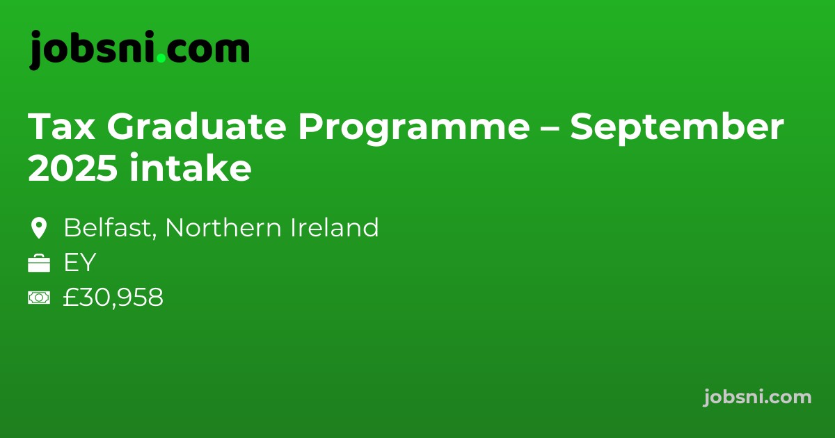 Tax Graduate Programme – September 2025 intake