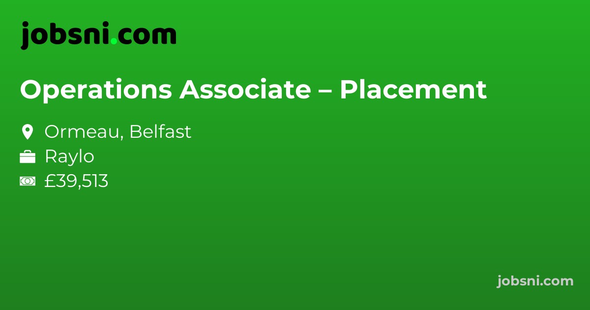 Operations Associate – Placement