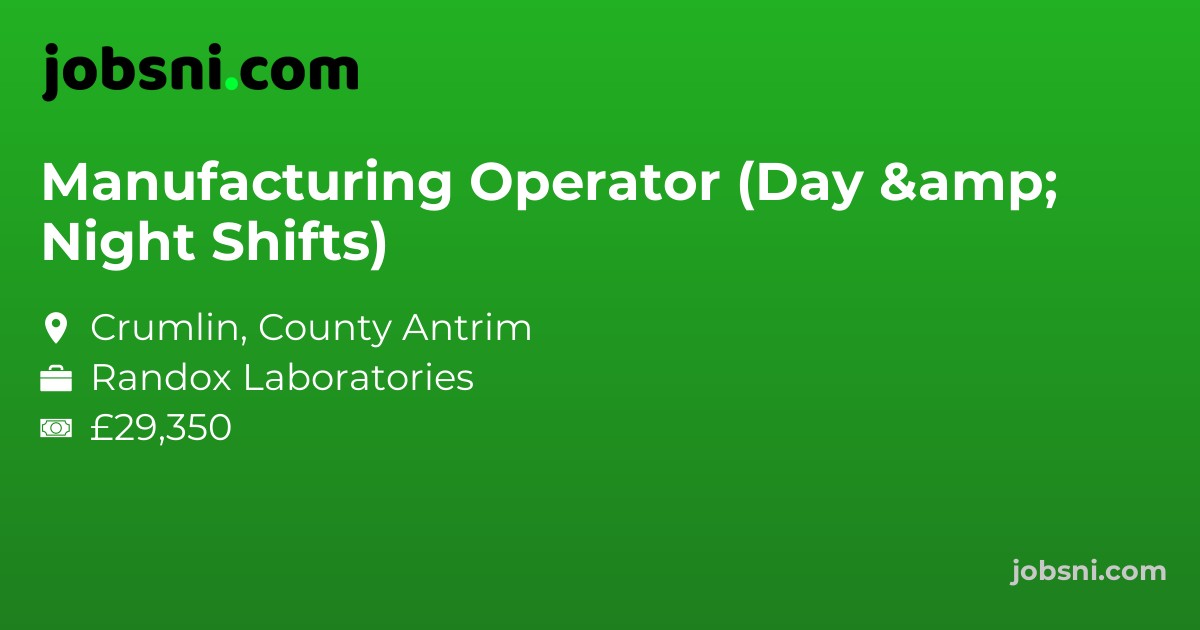 Manufacturing Operator (Day & Night Shifts)