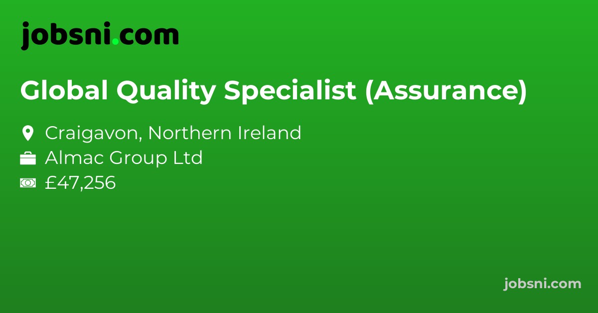 Global Quality Specialist (Assurance)