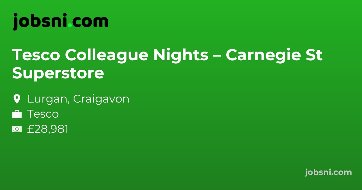 Tesco Colleague Nights – Carnegie St Superstore