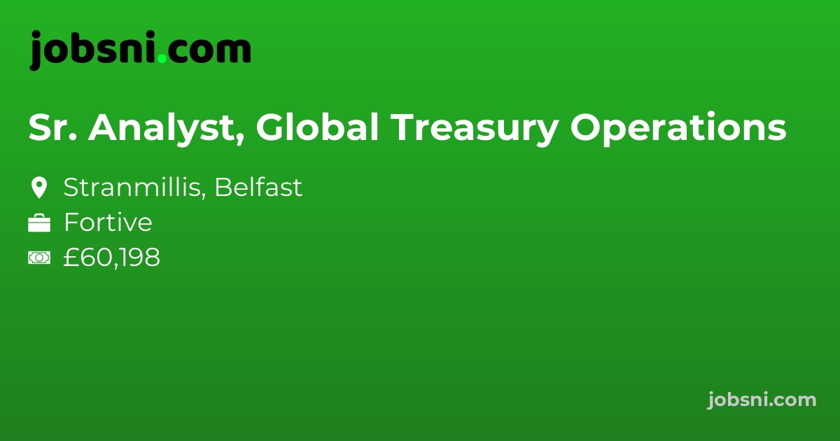 Sr. Analyst, Global Treasury Operations