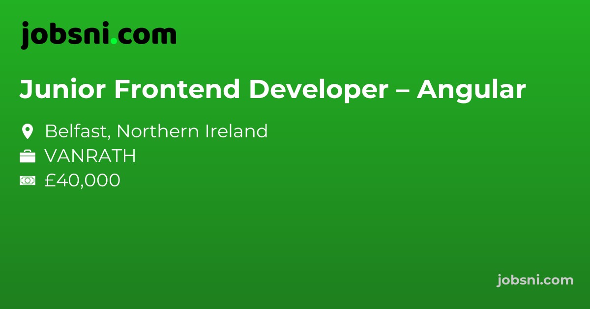 Junior Frontend Developer – Angular
