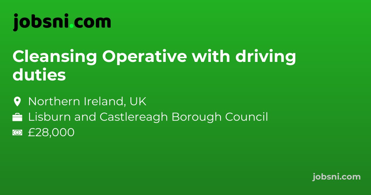 Cleansing Operative with driving duties
