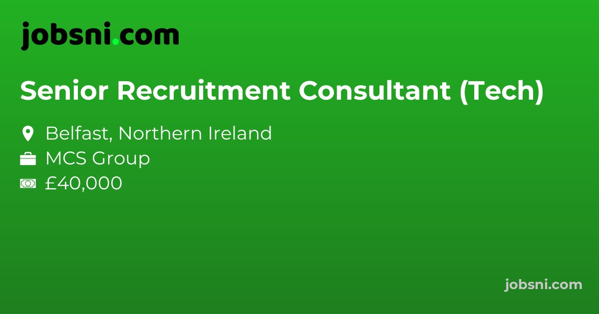 Senior Recruitment Consultant (Tech)