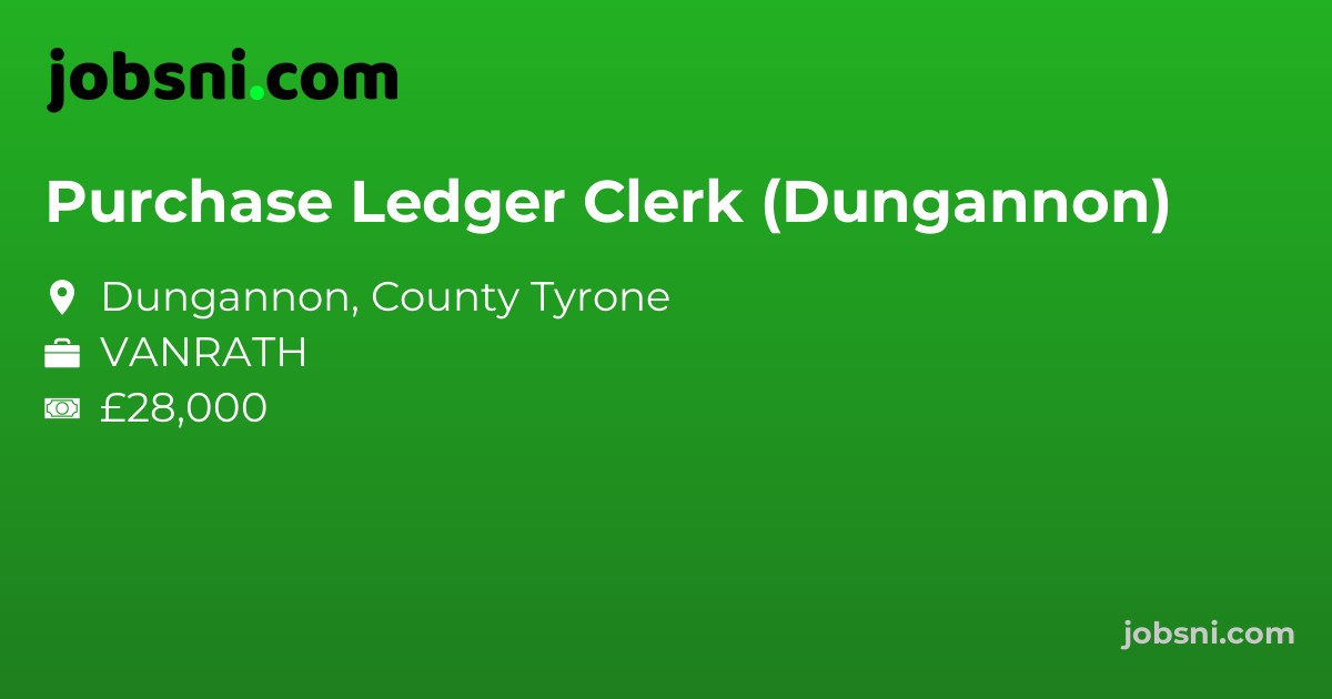 Purchase Ledger Clerk (Dungannon)