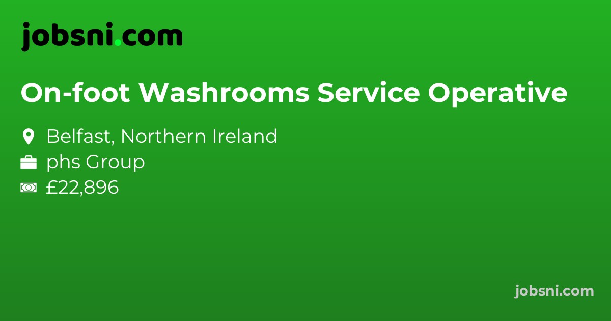 On-foot Washrooms Service Operative