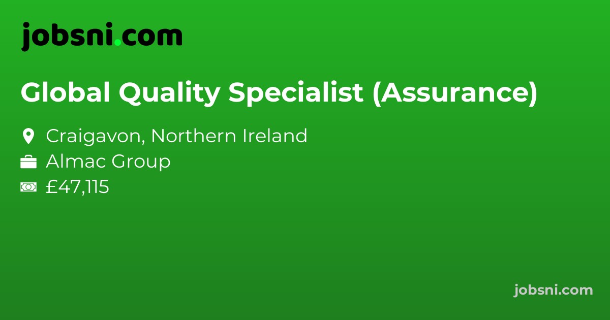 Global Quality Specialist (Assurance)