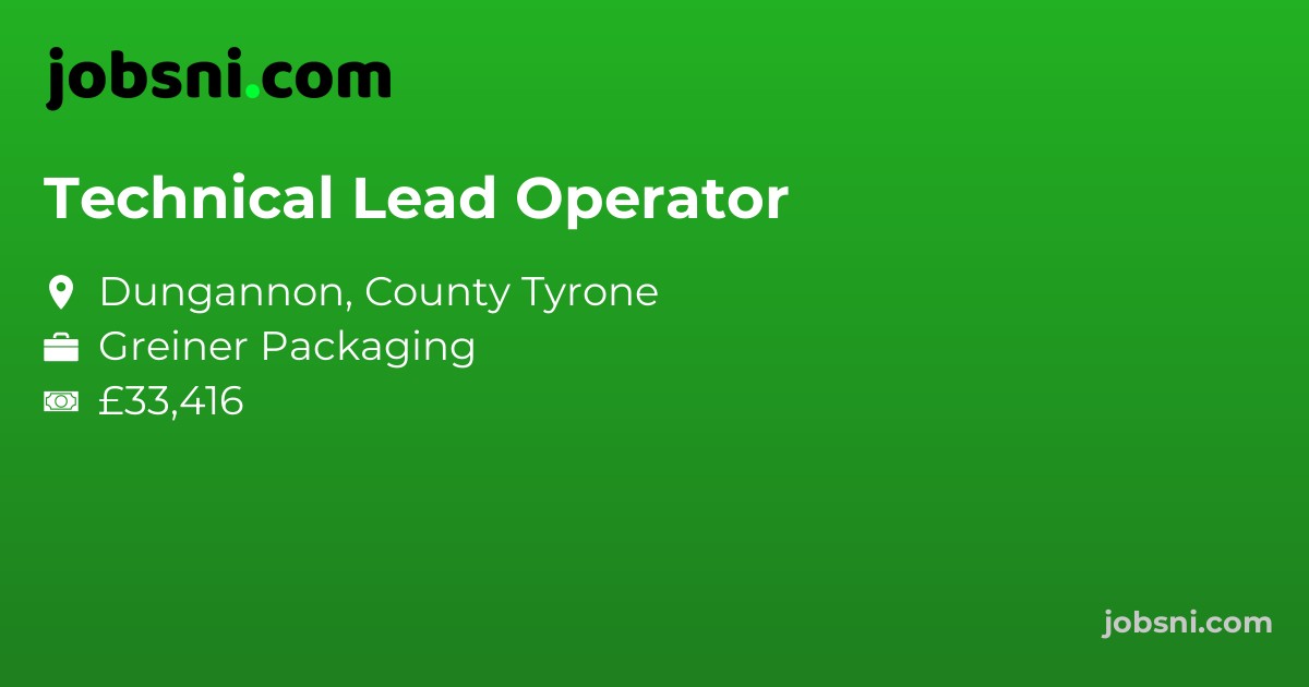 Technical Lead Operator
