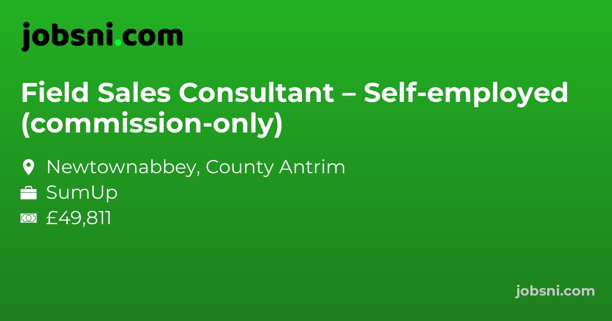 Field Sales Consultant – Self-employed (commission-only)