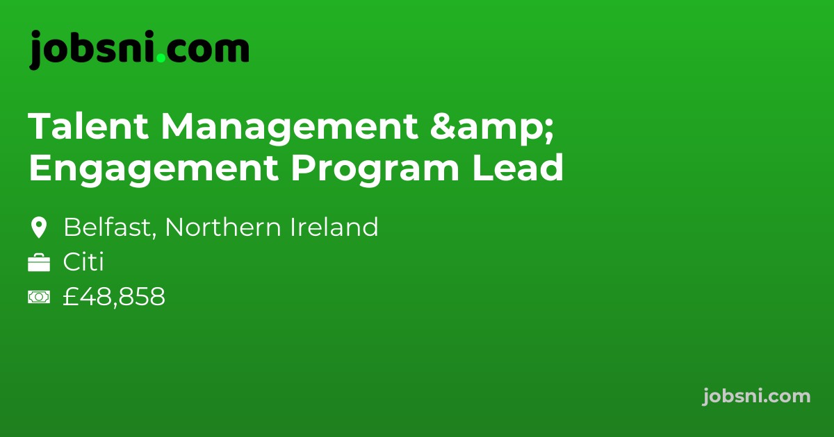 Talent Management & Engagement Program Lead
