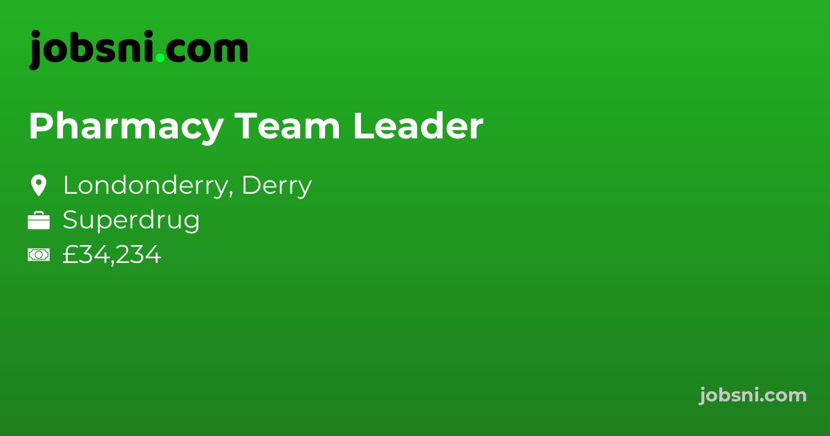 Pharmacy Team Leader