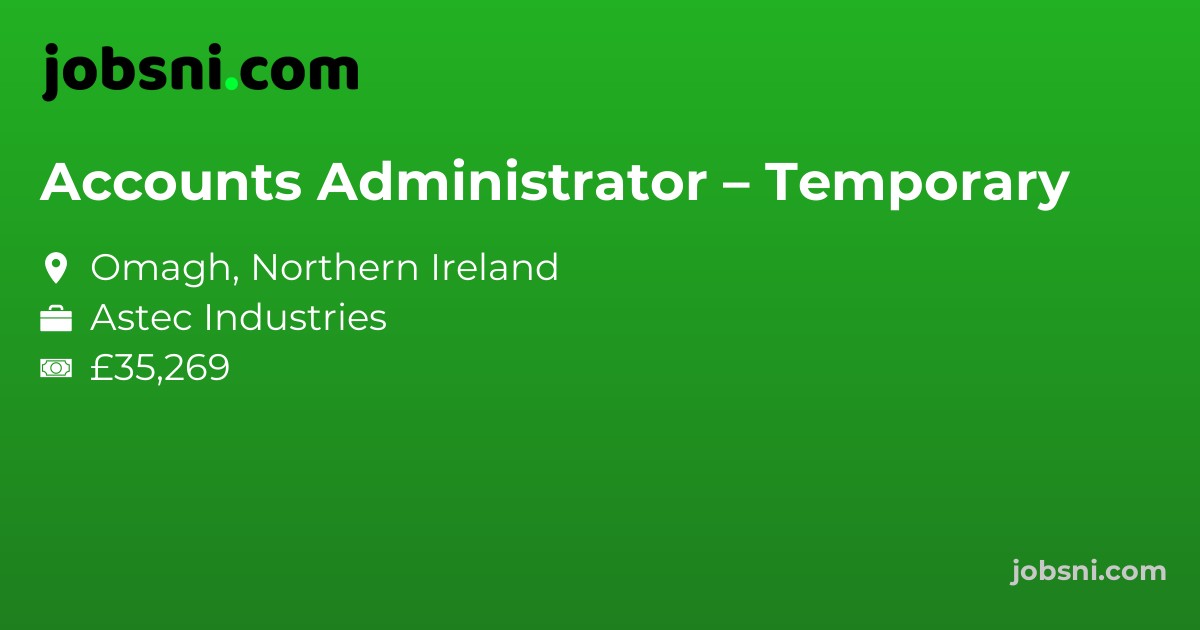 Accounts Administrator – Temporary