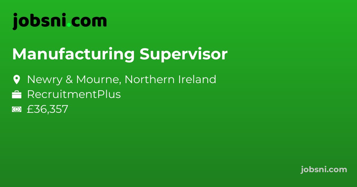 Manufacturing Supervisor