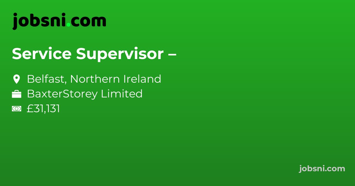Service Supervisor –