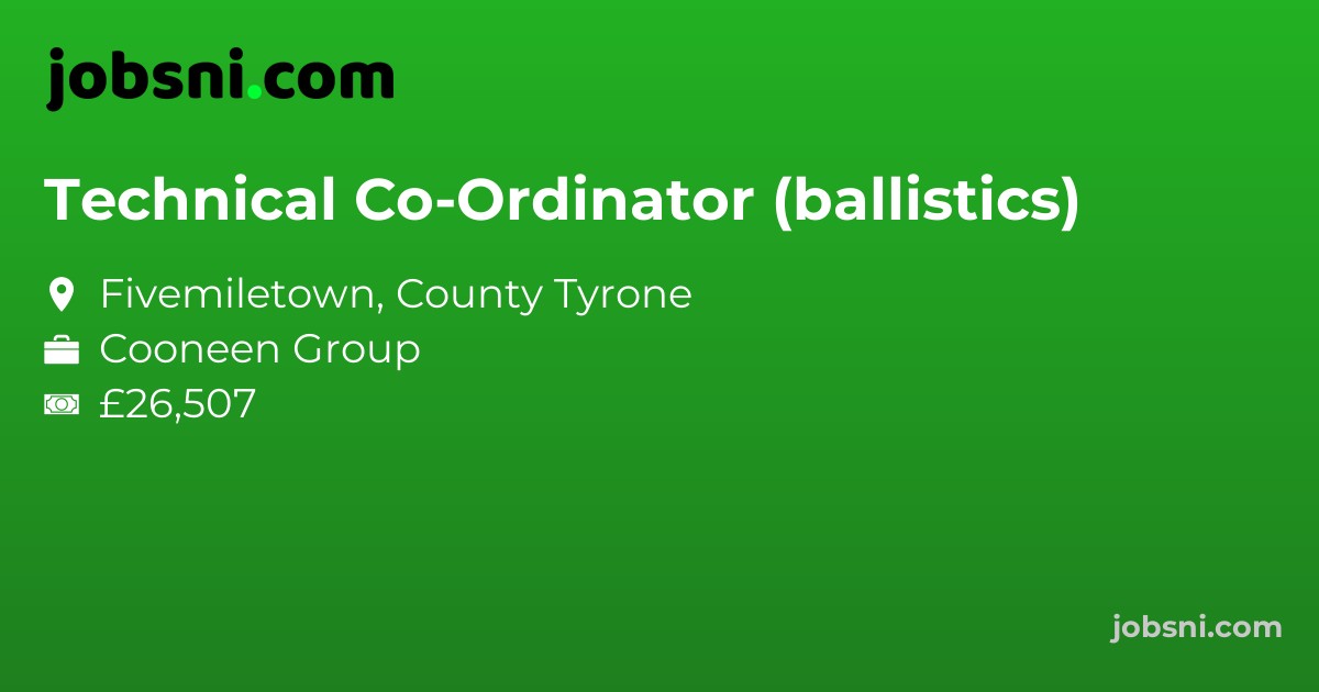 Technical Co-Ordinator (ballistics)