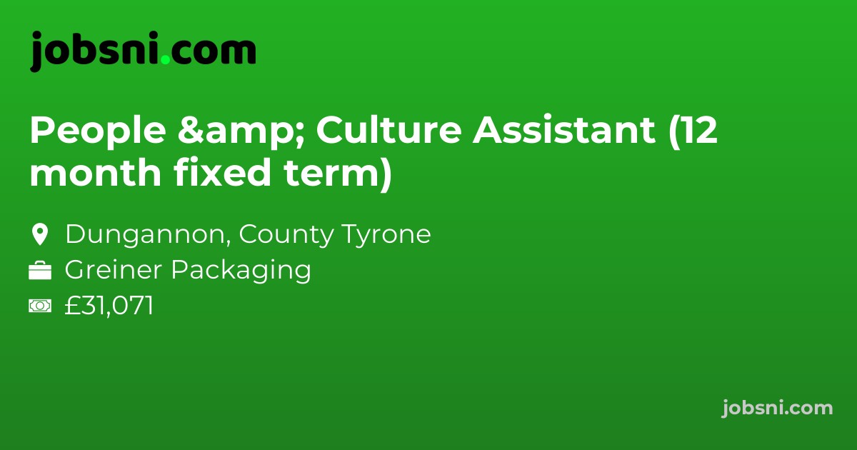 People & Culture Assistant (12 month fixed term)