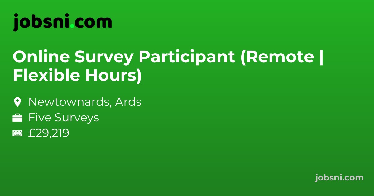 Online Survey Participant (Remote | Flexible Hours)