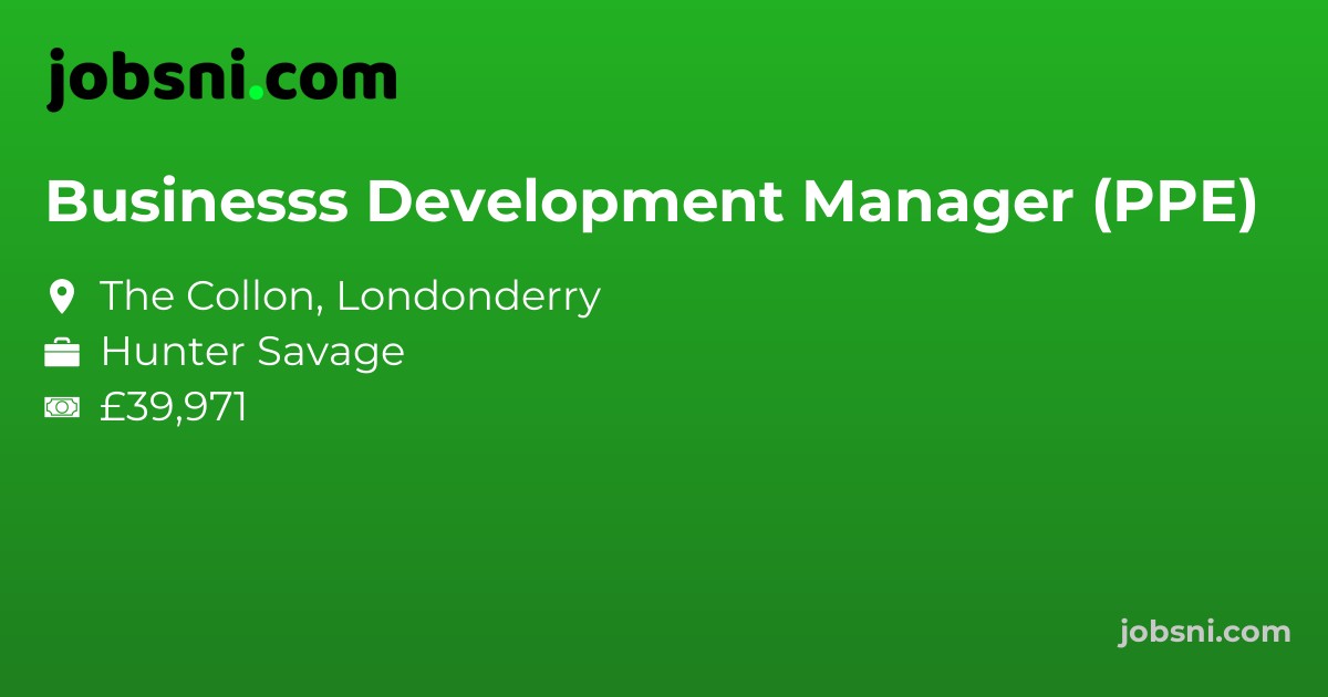 Businesss Development Manager (PPE)