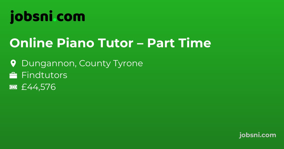 Online Piano Tutor – Part Time