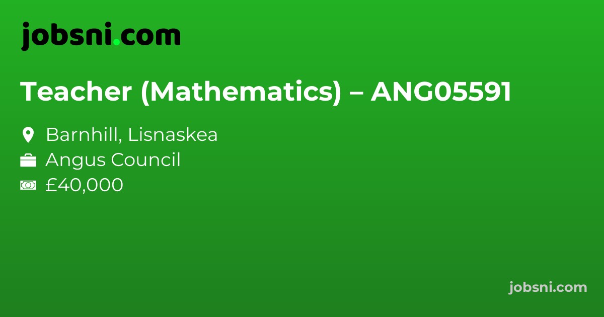 Teacher (Mathematics) – ANG05591