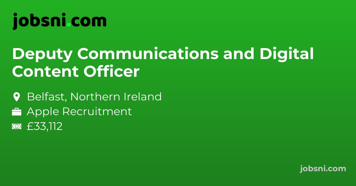 Deputy Communications and Digital Content Officer