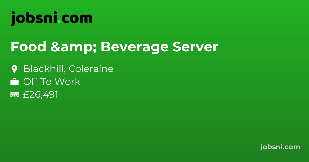 Food & Beverage Server