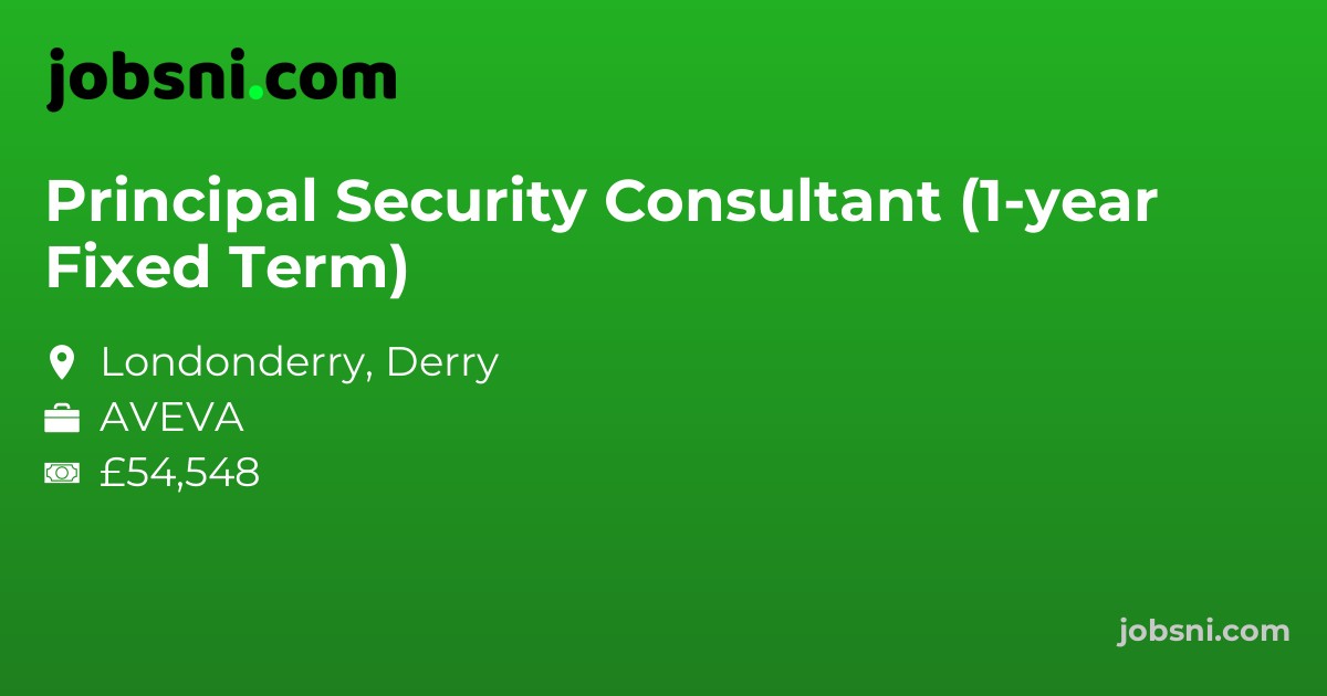 Principal Security Consultant (1-year Fixed Term)