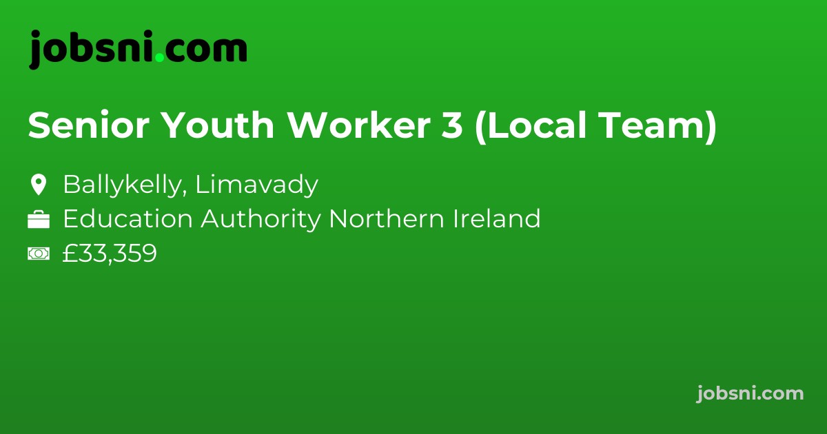 Senior Youth Worker 3 (Local Team)