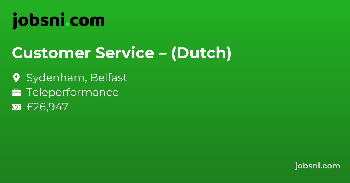 Customer Service – (Dutch)